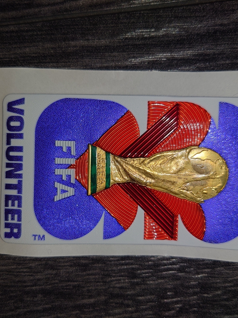 Official FIFA 2026 Iron On Patch - Multicolor Gold Trophy Design